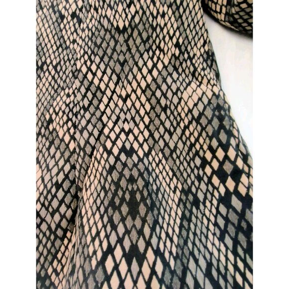 Isabella Suits Women Blazer Jacket Snike Print Belted Size 18W Brown Black - Picture 6 of 10